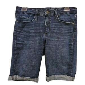 Universal Thread Size 6/28R‎ Denim Cuffed High Rise Bermuda Shorts